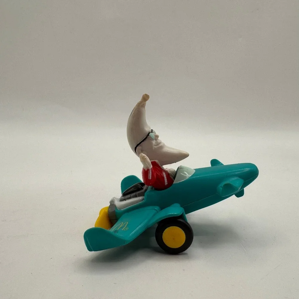 McDonalds Mac Tonight Happy Meal Toy Lot Kids Vintage 1988 Plane Jeep Jet Ski‎